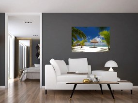 Obraz - Pláž s bielym pieskom (90x60 cm)