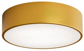 Vonkajšie stropné svietidlo so senzorom CLEO 2xE27/24W/230V pr. 30 cm zlatá IP54