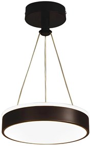 LED Luster na lanku LED/12W/230V 4000K čierna