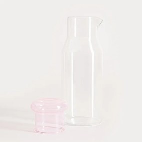 Karafa LATTRICE s ružovým vrchnákom 758058 850 ml