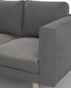 Poťah na sedačku Norsborg (pre 3 osoby) farba produktu sivá látka zapletaná