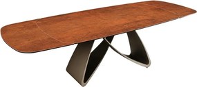 Rozkladací keramický stôl Firdos II 180-220-260 cm hrdzavo-hnedý