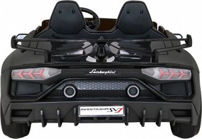 Ramiz Lamborghini SVJ DRIFT elektrické auto pre 2 deti čierne + funkcia driftu + diaľkové ovládanie + MP3 LED + pomalý štart