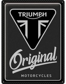 Plechová ceduľa Triumph - Original Motorcycles, (30 x 40 cm)