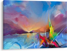 Obraz - Západ slnka (70x50 cm)