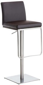 Barová stolička Pamela nerez - Hnedá