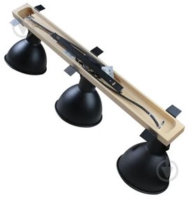 Bodové svietidlo 3xE27/40W/230V čierna