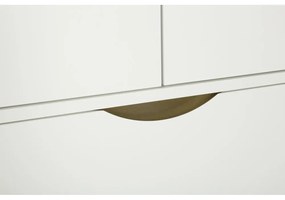 Biela šatníková skriňa Woodman Kobe