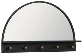 Nástenné zrkadlo s vešiakom 69x43 cm – Ixia