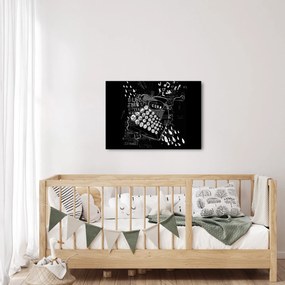 Obraz - Kresba v Banksyho štýle (70x50 cm)