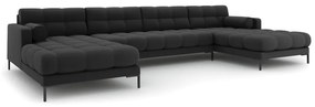 Tmavosivá rohová pohovka do "U" Bali – Cosmopolitan Design