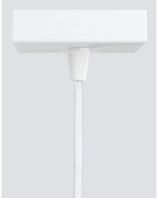 Biele závesné svietidlo Gleam – Sollux