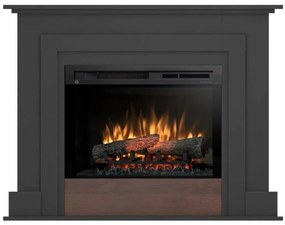 Elektrický krb Alva 26 čierny/tmavý dub