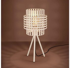 Eglo 390148 - Stojacia lampa OLTAMAR 1xE27/40W/230V krémová