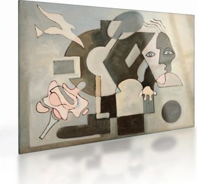 Sklenený obraz - Kubizmus (70x50 cm)