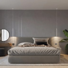 Závesné svietidlo Pastelo, 3x biele kovové tienidlo