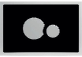 Tlačidlo SG 706 čierne sklo/matný chróm 16.721.93