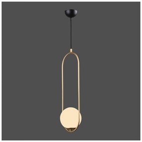 Závesné svietidlo v zlatej farbe Squid Lighting Arch, výška 146 cm