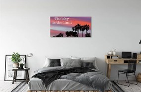 Obraz canvas Palm západu slnka 120x60 cm