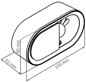 LED Stmievateľná nočná lampička s budíkom BUNNY LED/1,2W/5V 3000K