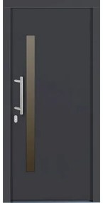 Vchodové dvere Maia drevené 100x200 cm L antracit