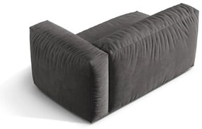 Sivý zamatový modul pohovky (pravý roh) Martina – Micadoni