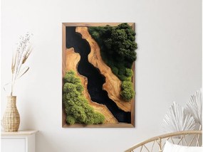 drevko |  Tlačený machový obraz Útes (imitácia)  50 x 355 cm