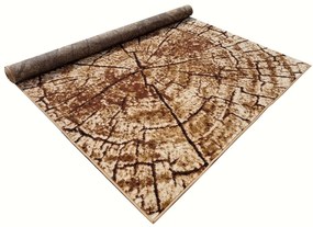 Kusový koberec 160x220 cm LUKEN moderný - béžový / hnedý