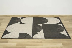 Koberec šnúrkový  Lejda 112512/591 antracitový / béžový