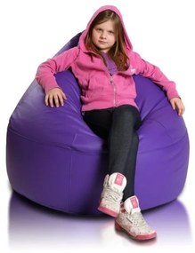 Sedací vak malá guľa fialová EMI