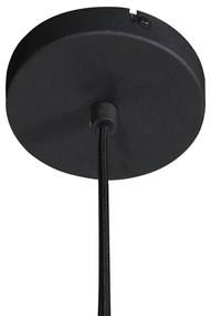 Japandi závesné svietidlo čierne s látkovým tienidlom 45 cm - Sable