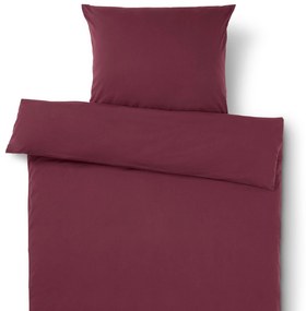 Džersejová posteľná bielizeň, bordovočervená, štandardná veľkosť