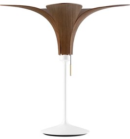 JAZZ | dizajnové drevené svietidlo Farba: Tmavý dub, Sada: Tienidlo + Champagne table biely