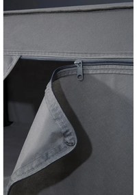 Sivá látková šatníková skriňa 90x160 cm Dara – Premier Housewares