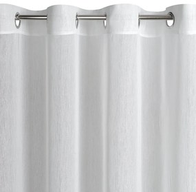 ZÁCLONA NA KRÚŽKOCH REBECCA 400X150 CM BIELA