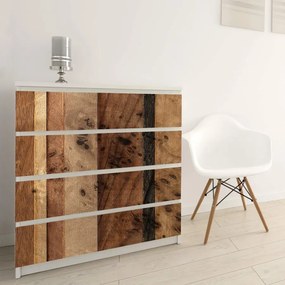 Manufakturer -  Drevená stena Vtáčí nábytok fóliovaný vzhľad dreva