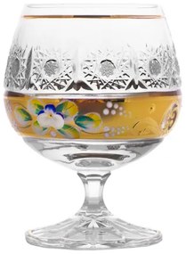 Bohemia Crystal Ručne brúsené poháre na brandy 250 ml (sada 6 kusov)