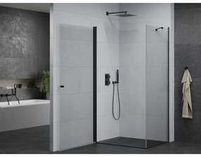 Mexen Pretoria sprchovací kút 80x90cm, 6mm sklo, čierny profil-číre sklo, 852-080-090-70-00