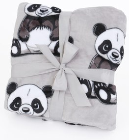 Detská deka do postieľky mikroplyš Exclusive 80 × 100 cm – Panda
