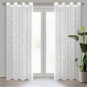 ZÁCLONA ELSA 140X250 CM BIELA