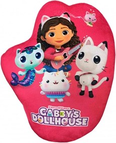 Obojstranný tvarovaný 3D vankúš Gábinin kúzelný domček - Gabby's Dollhouse - 38 x 32 cm