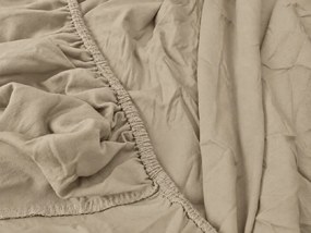 Jersey plachta EXCLUSIVE cappuccino 90 x 200 cm