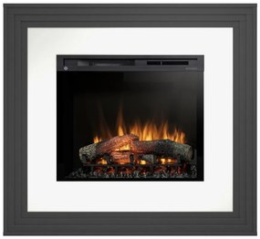 Elektrický krb Katra 28 čierny/biely