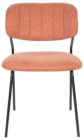 Jedálenské stoličky v súprave 2 ks v lososovej farbe Jolien - White Label