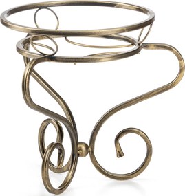 STOJAN NA KVETINÁČ MEDGRE 31,5X33 CM ZLATÁ