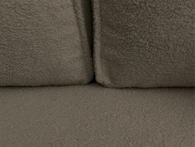 Rozkladacia obojstranná sedacia súprava do L SMART BOUCLE 232x143 cm, sivohnedá