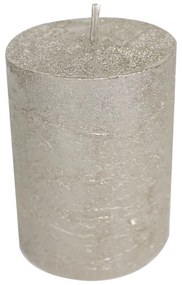 Metalická sviečka Champagne - Ø10 * 20cm