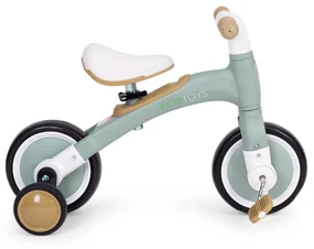 Odrážadlo/ Balančný bicykel s pedálmi 3v1 zelené, ECOTOYS