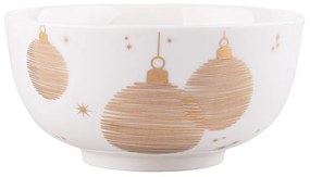 Altom Vianočná porcelánová misa, 13,5 cm Golden Christmas