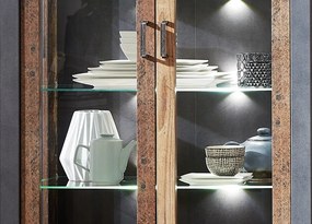 Široká vitrína Cardiff, s osvetlením